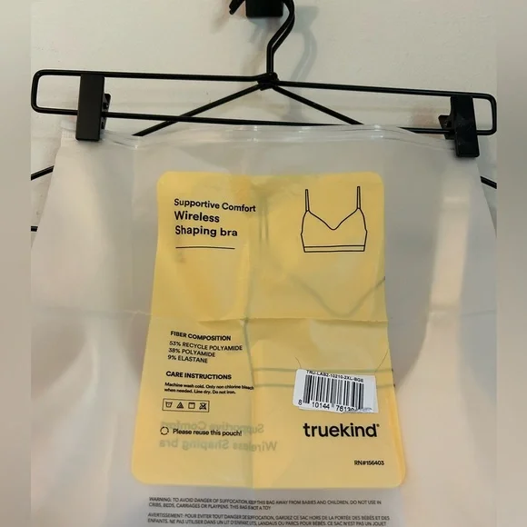 NWT Truekind Supportive Comfort Wireless Shaping bra, 2XL - Picture 8 of 8